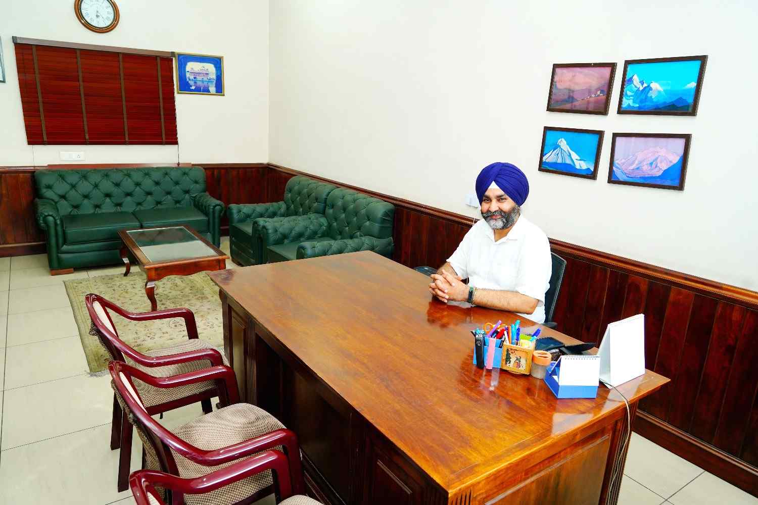 Farmer with strawberries